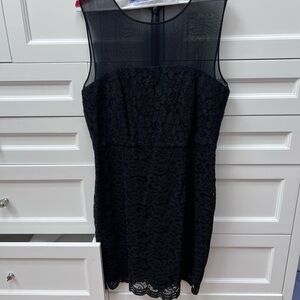 DVF Black Lace Dress